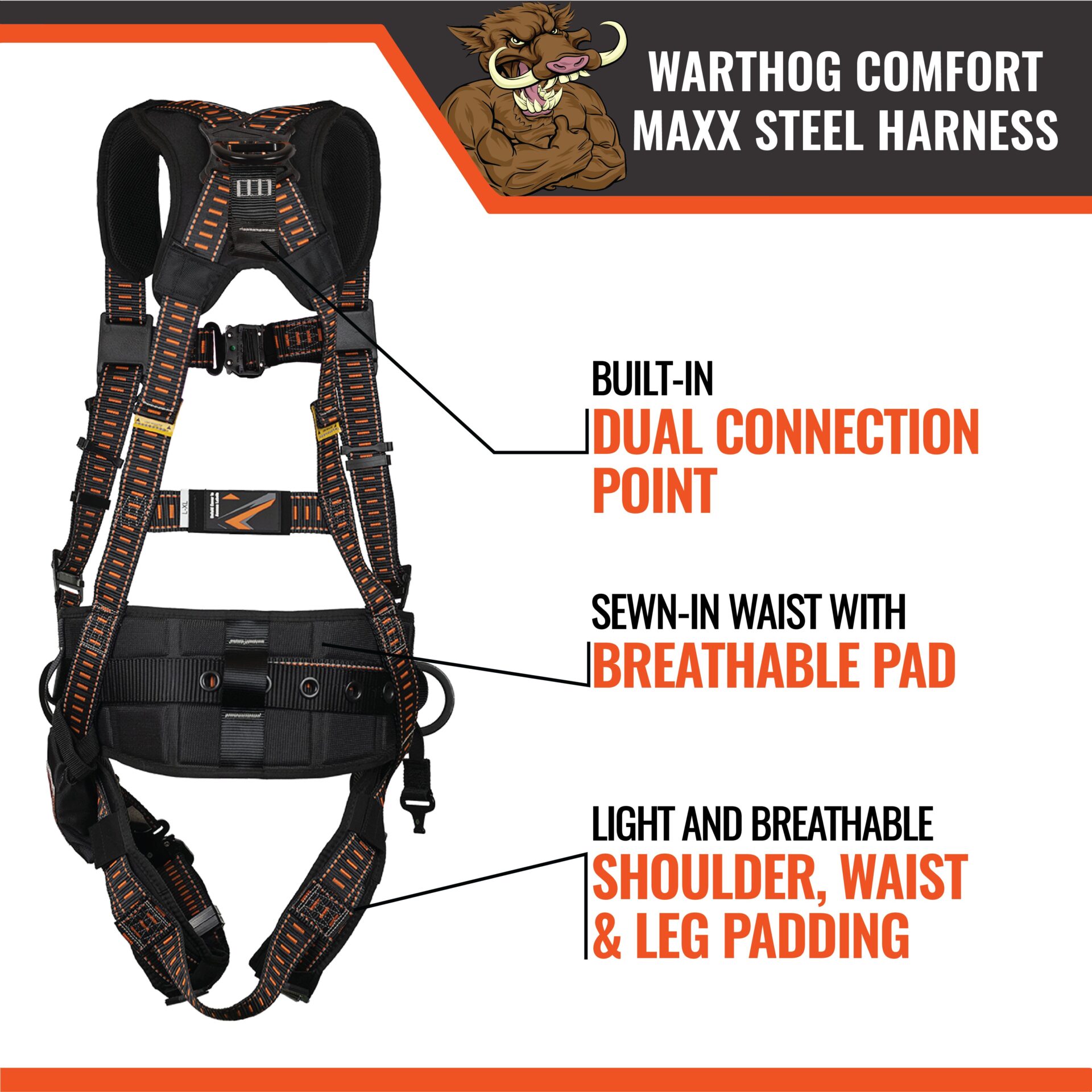 WARTHOG® COMFORT MAXX STEEL HARNESS