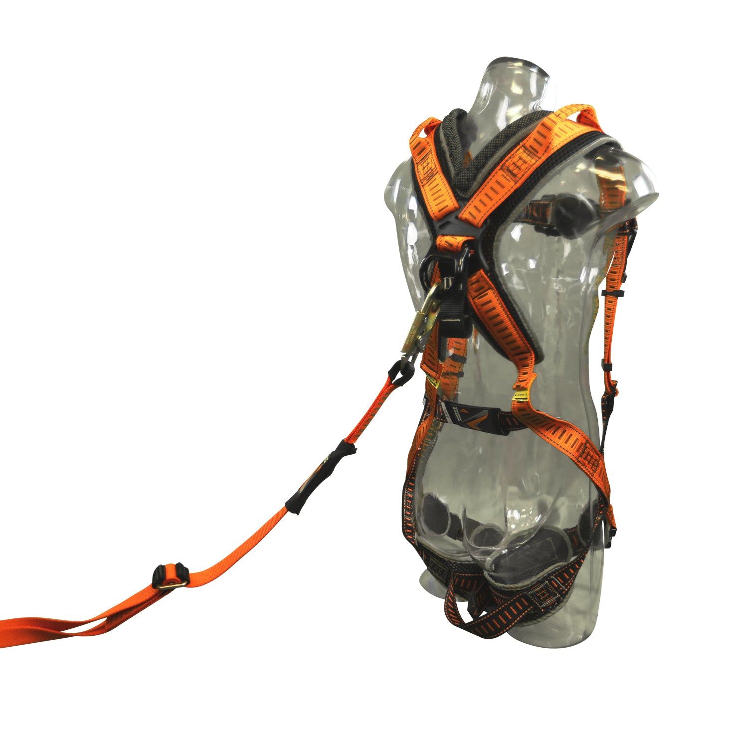 4' - 6' ADJUSTABLE RESTRAINT LANYARD WITH 2 STEEL SNAP HOOKS