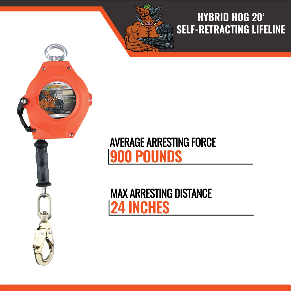 C9000 Callout #2 With Handle UPDATED - 30’ HYBRID HOG SRL W/ SNAP HOOK, CLASS 1