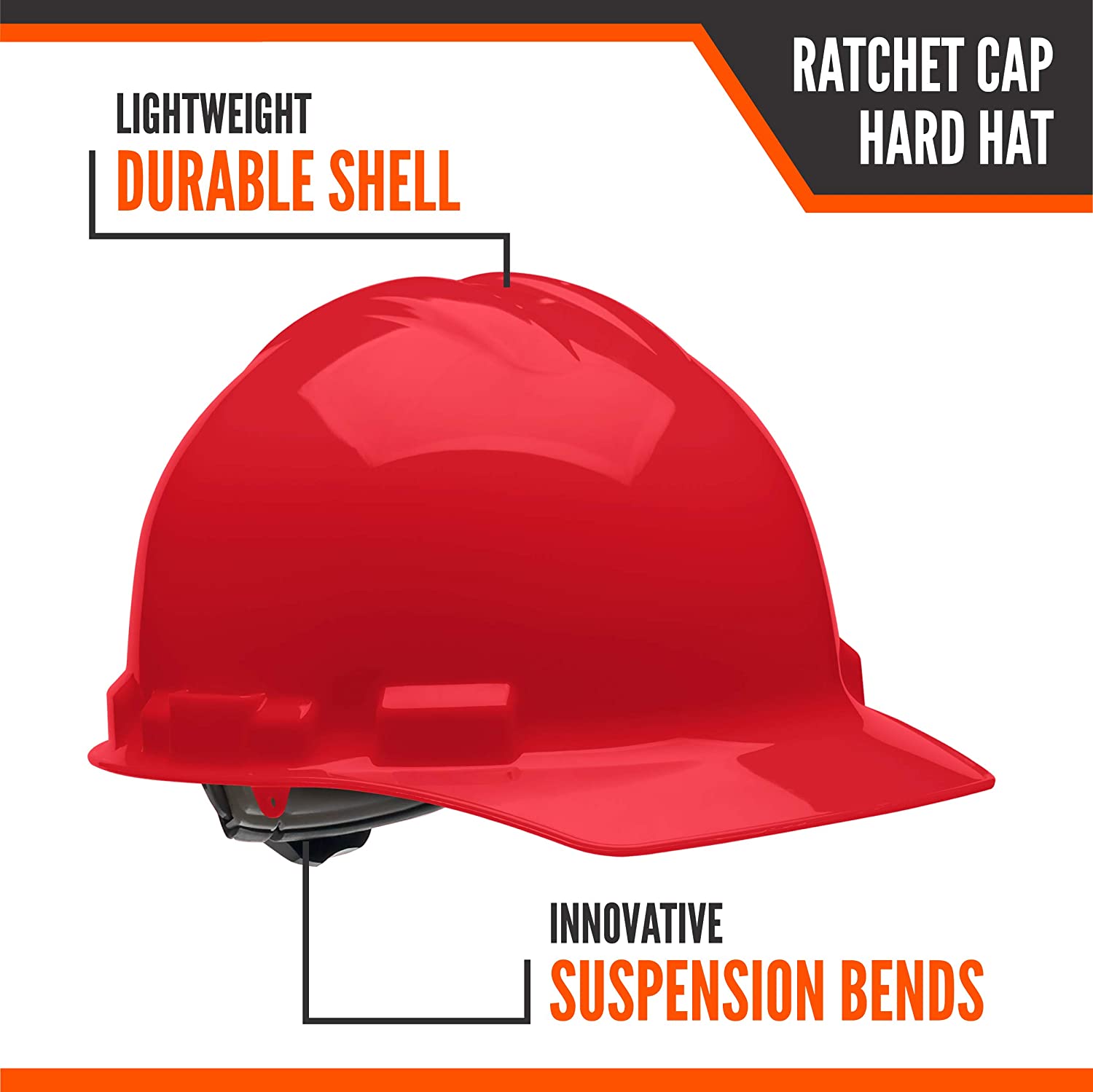 HARD HAT – 4 PT. RATCHET CAP STYLE