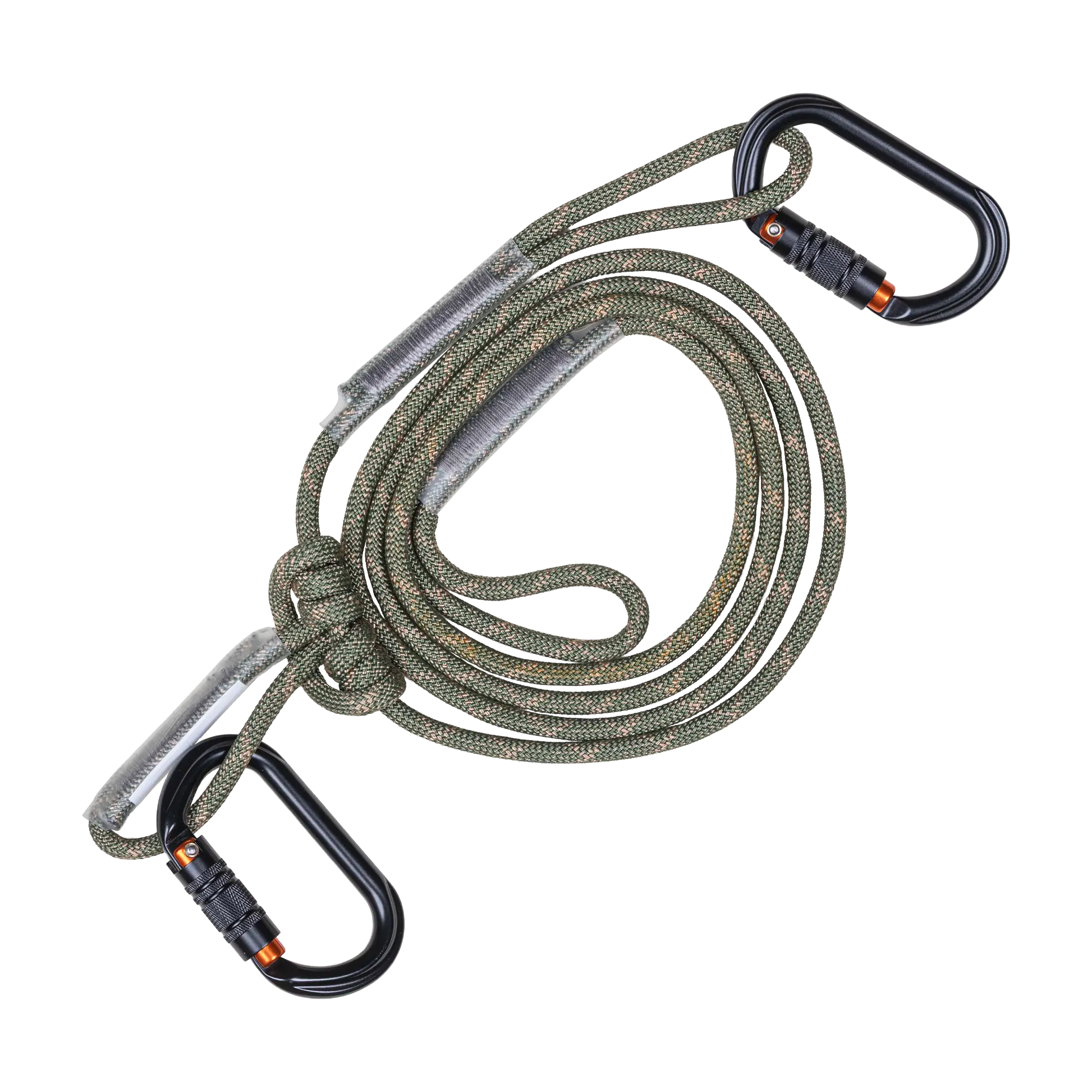 Malta Hunting 8mm Lineman’s Rope w/ 2 Aluminum Carabiners 